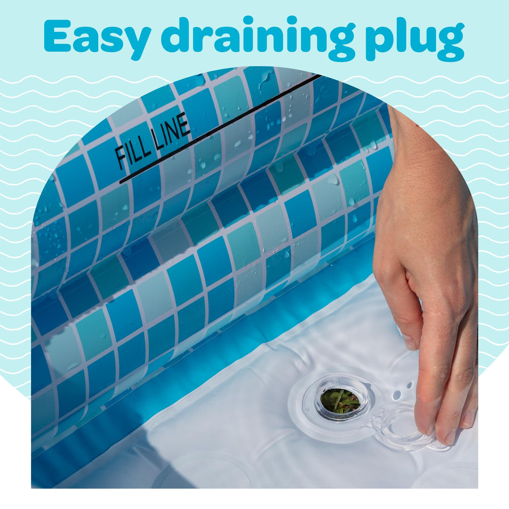 GRIP A POOL fits a standard 36 inch shower stall for easy baths