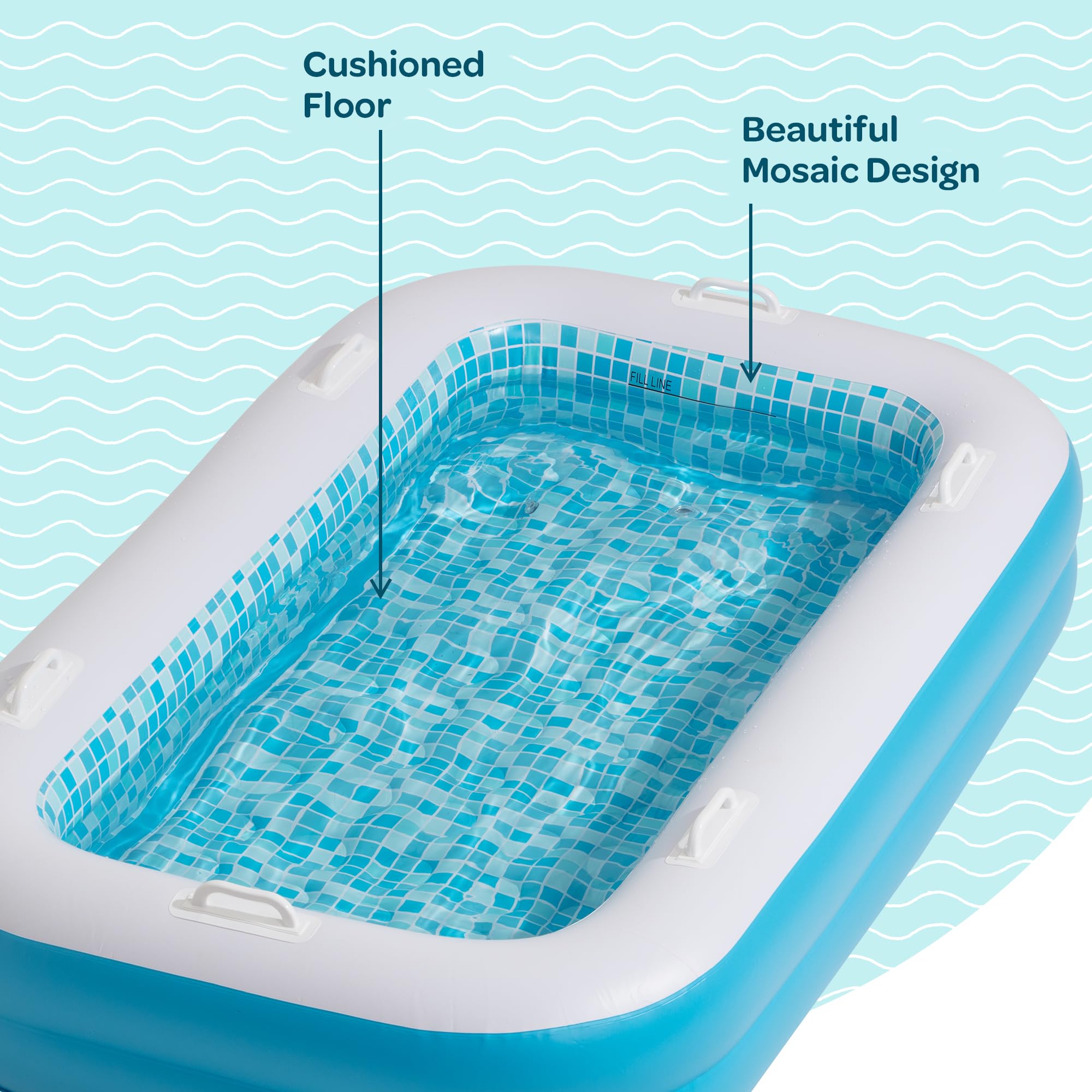 Grip-a-Pool kid-friendly backyard pool for safe, supervised play.