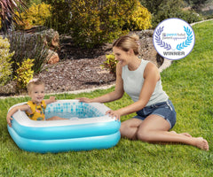 GRIP A POOL soft floor with built in drain for comfy, quick water removal