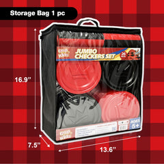 Grip Kids jumbo checkers set used in both indoor and outdoor settings.