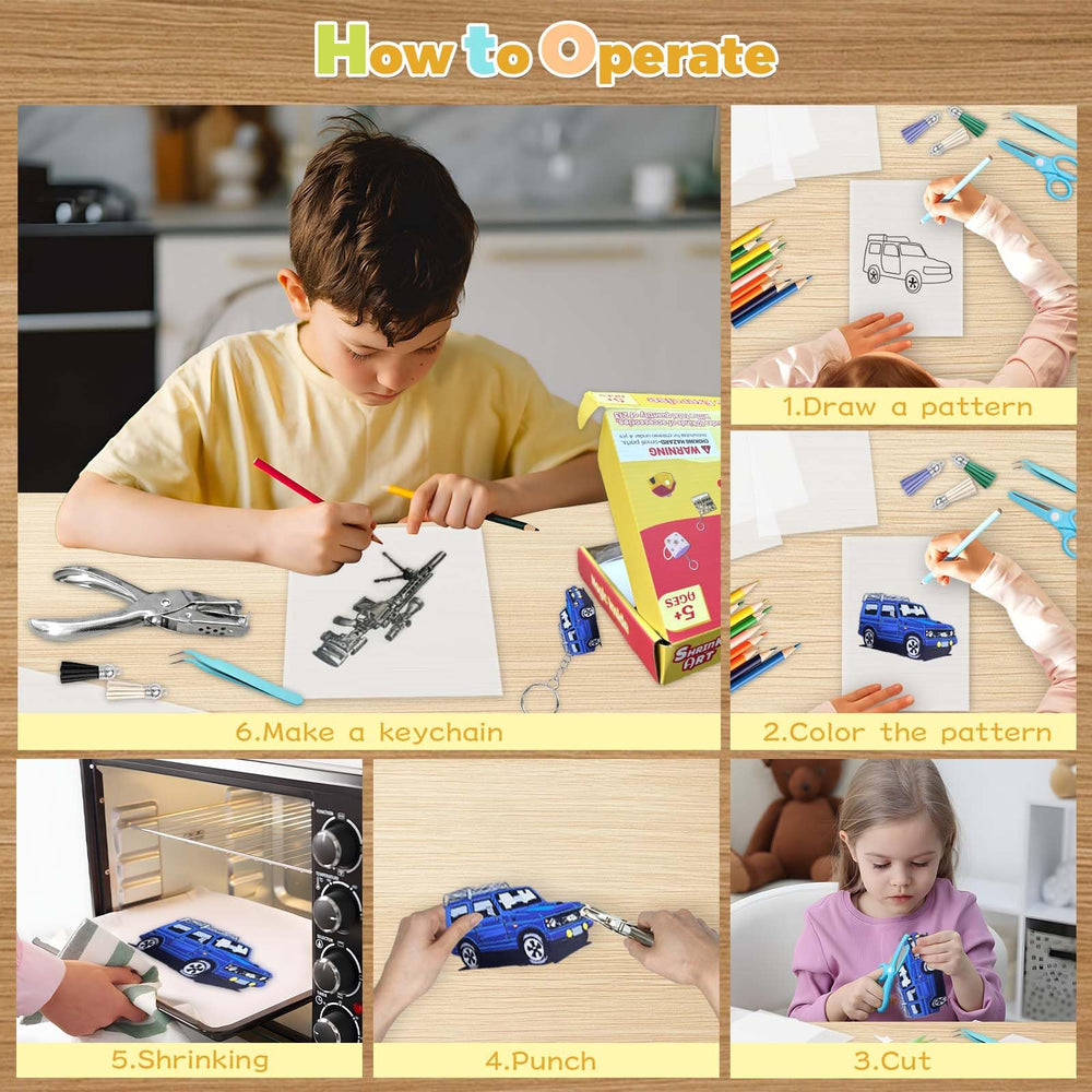 Grnheat 213 shrinky kit hole punch for easy designs