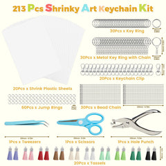 Grnheat 213 shrinky kit scissors and tweezers for precise shaping