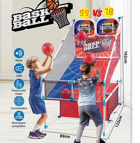 grnpeak basketball arcade game scoreboard showing real-time scores and cheers