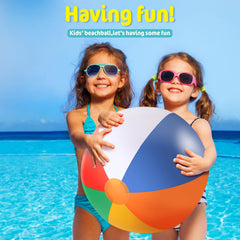 GRNVDWN 24-inch beach ball with tight valve prevents leaks