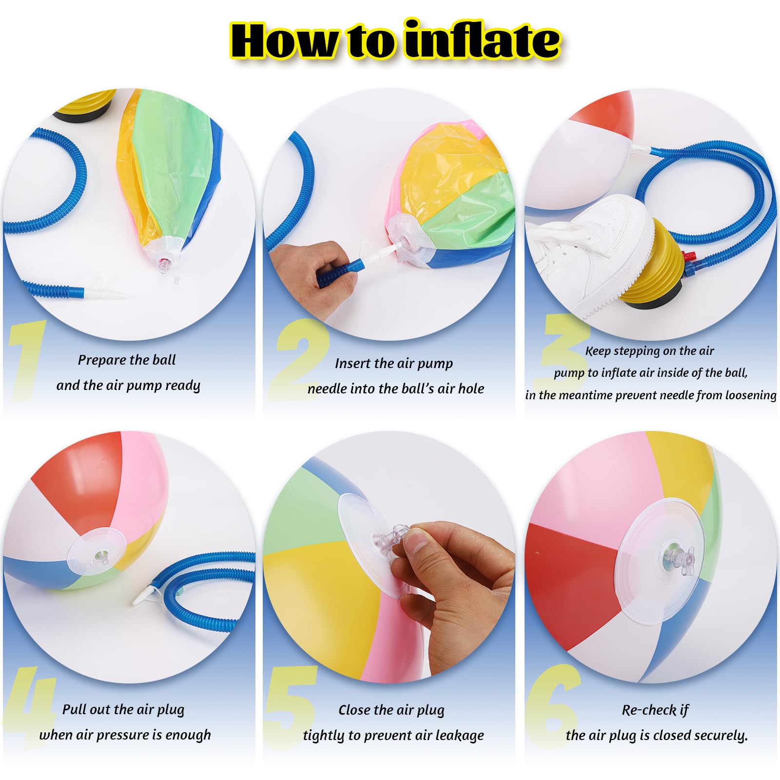 GRNVDWN durable PVC beach ball with soft touch for long-lasting use