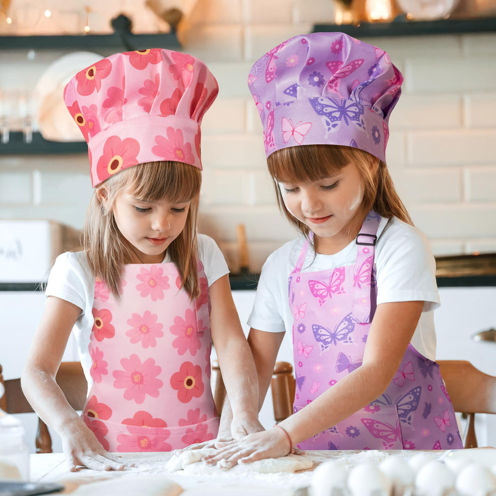 GROBRO7 floral butterfly pattern boosts imagination in kids’ kitchen play