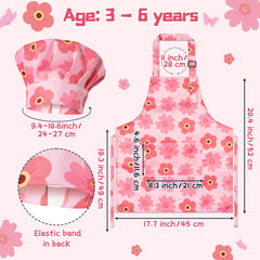 GROBRO7 kids apron with front pockets for tools during crafts