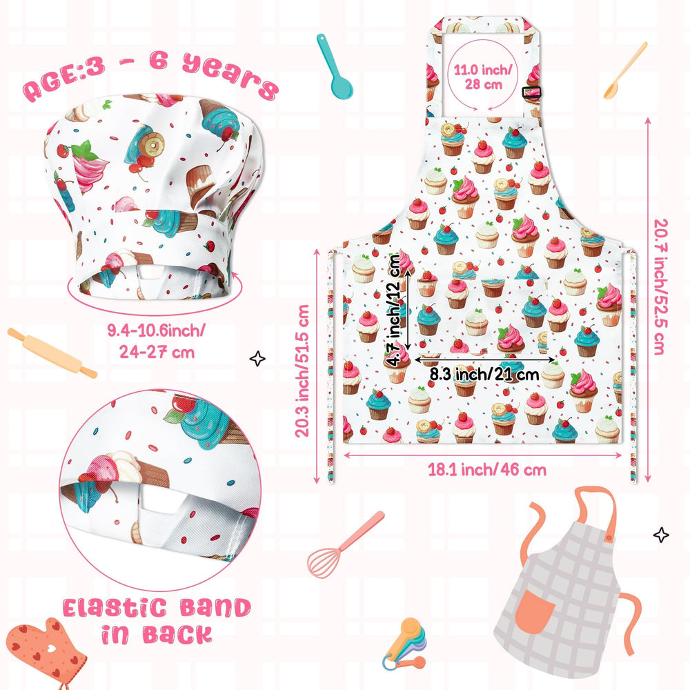 GROBRO7 chef hat with animal prints keeps outfits clean during crafts