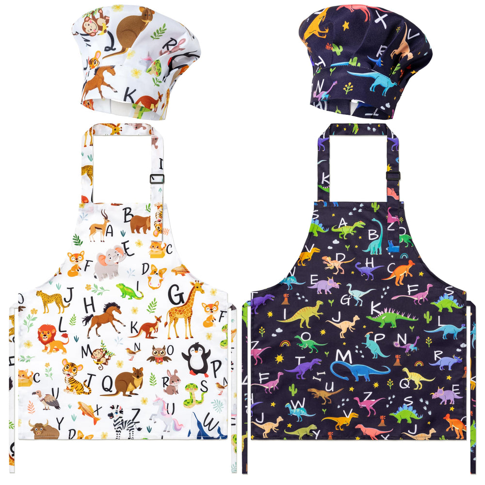 GROBRO7 kids apron and hat set packaging for gift-ready play