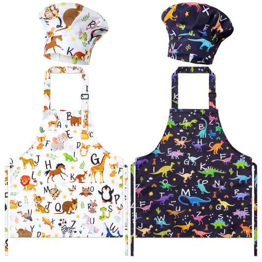 GROBRO7 kids apron and hat set packaging for gift-ready play