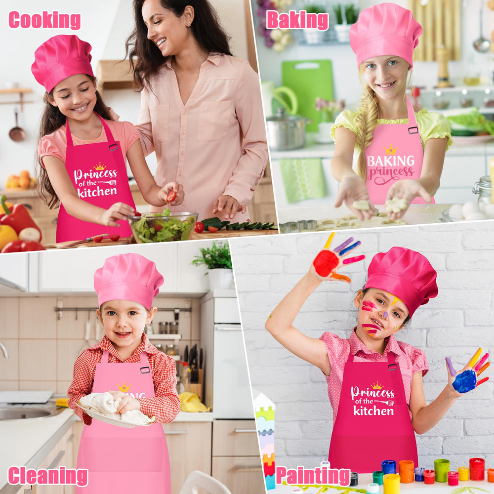 GROBRO7 waterproof kid's apron protects clothes from spills and splashes.
