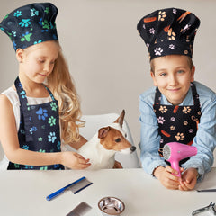 GROBRO7 waterproof kids smock with two pockets, protects clothes from splashes.