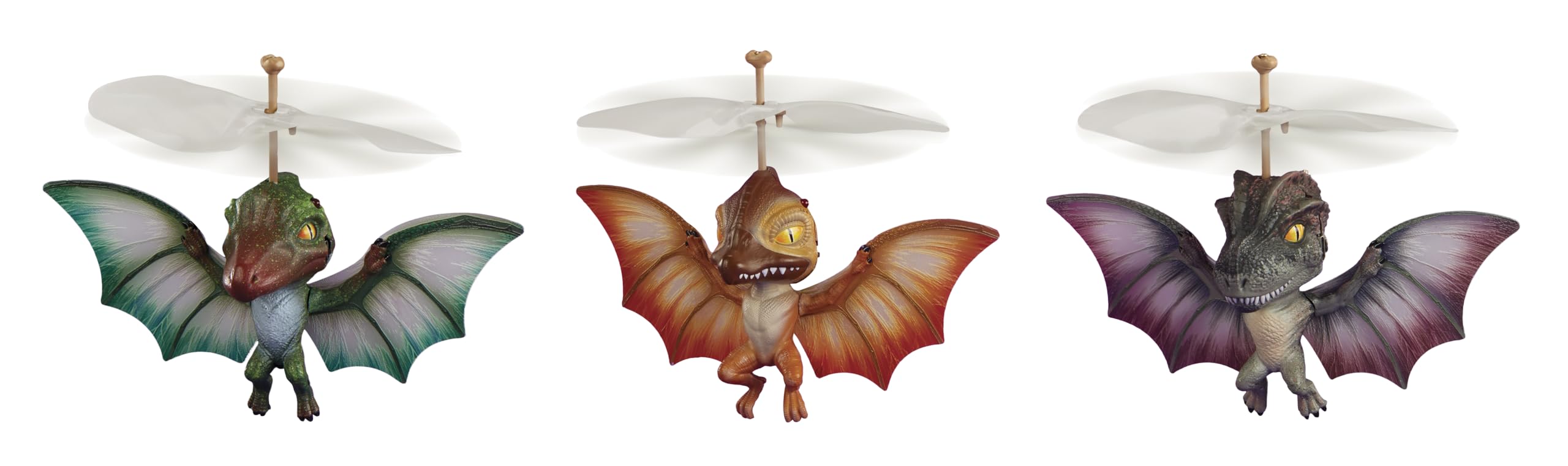GrossMos Flying Dino green pilot-seat action supports guided aerial play.