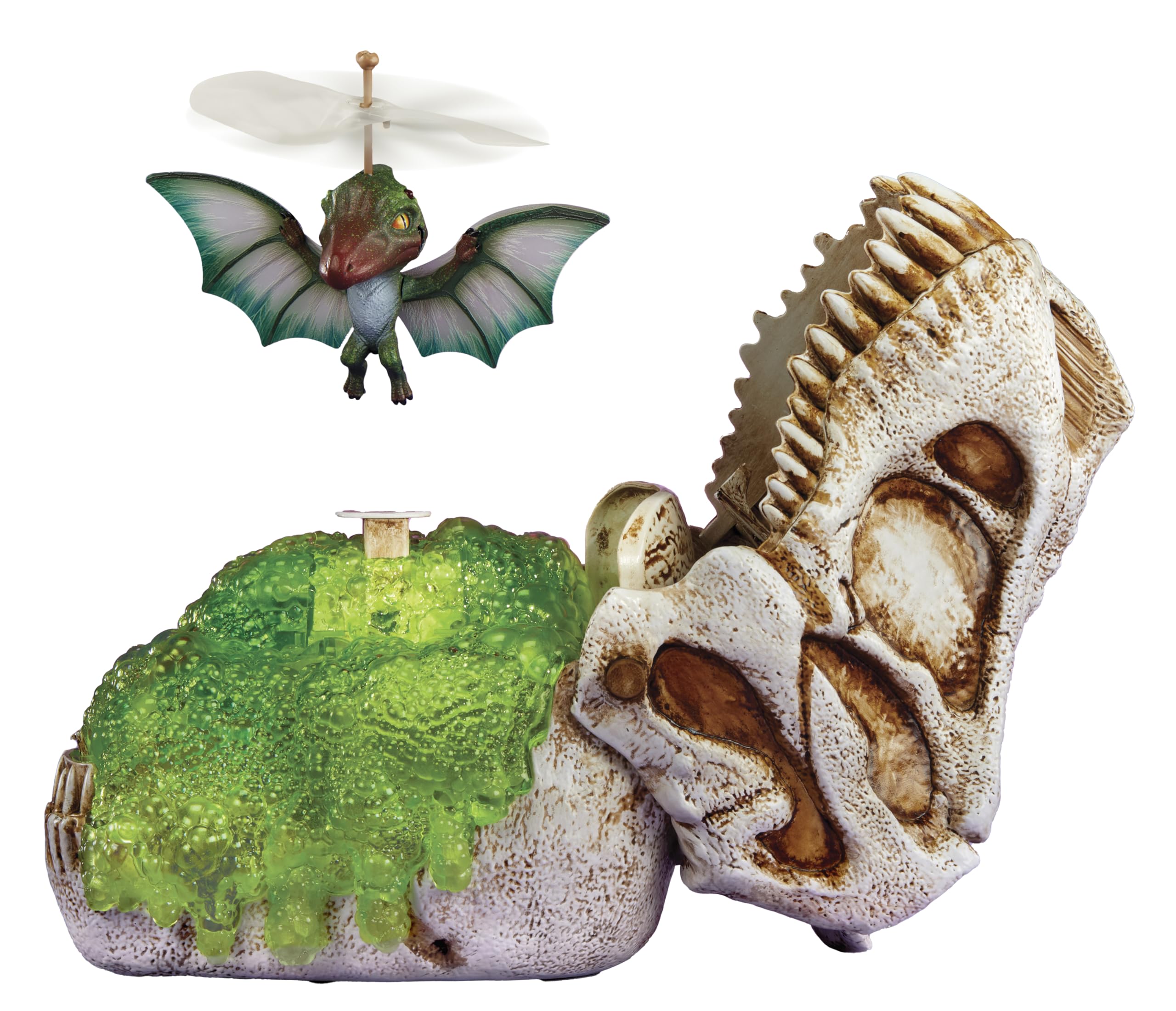 GrossMos Flying Dino green sleeping dino invites wake-and-play adventures.