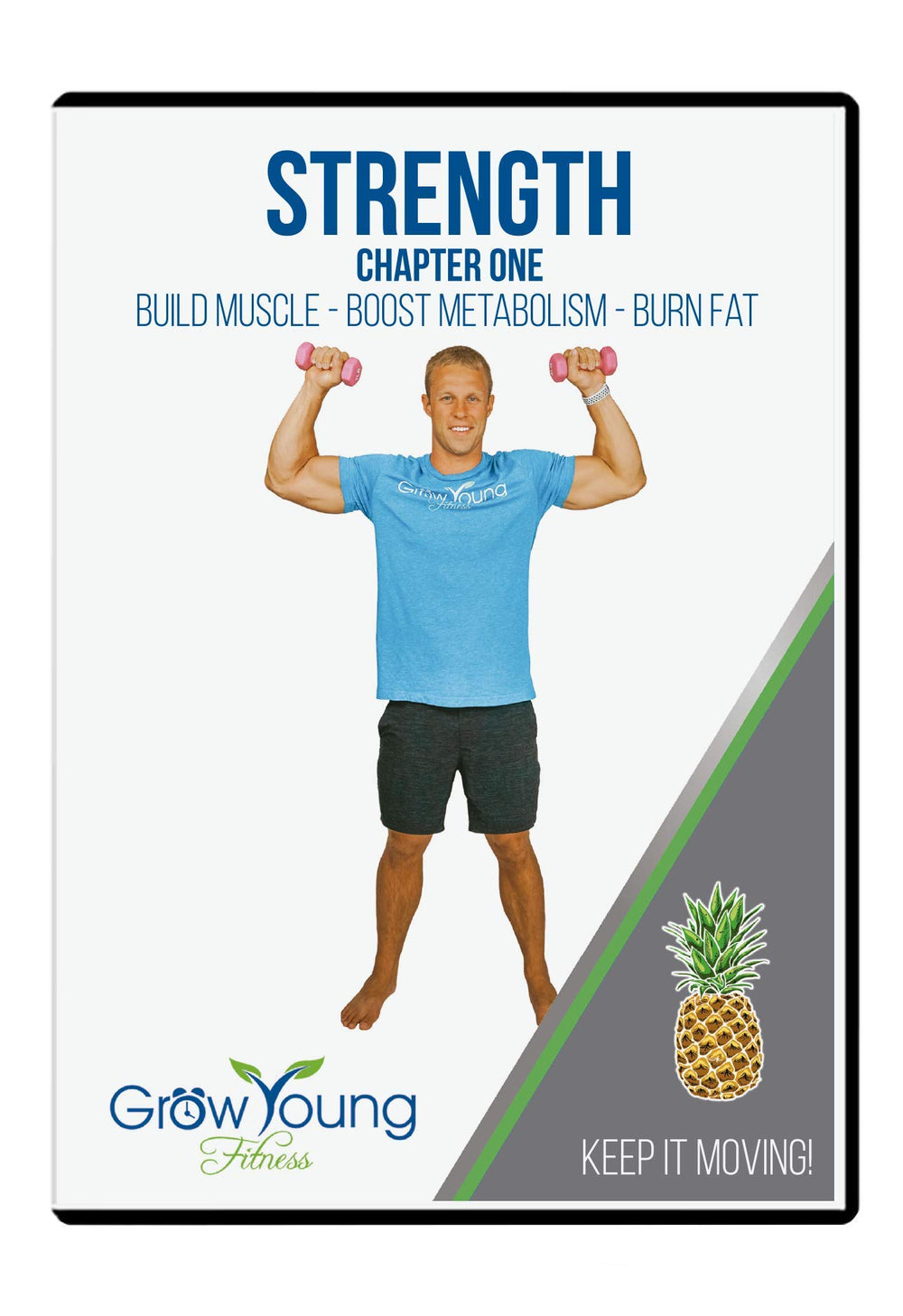 Grow Young Fitness Strength Exercise DVD instructor Deron guiding seated workouts.