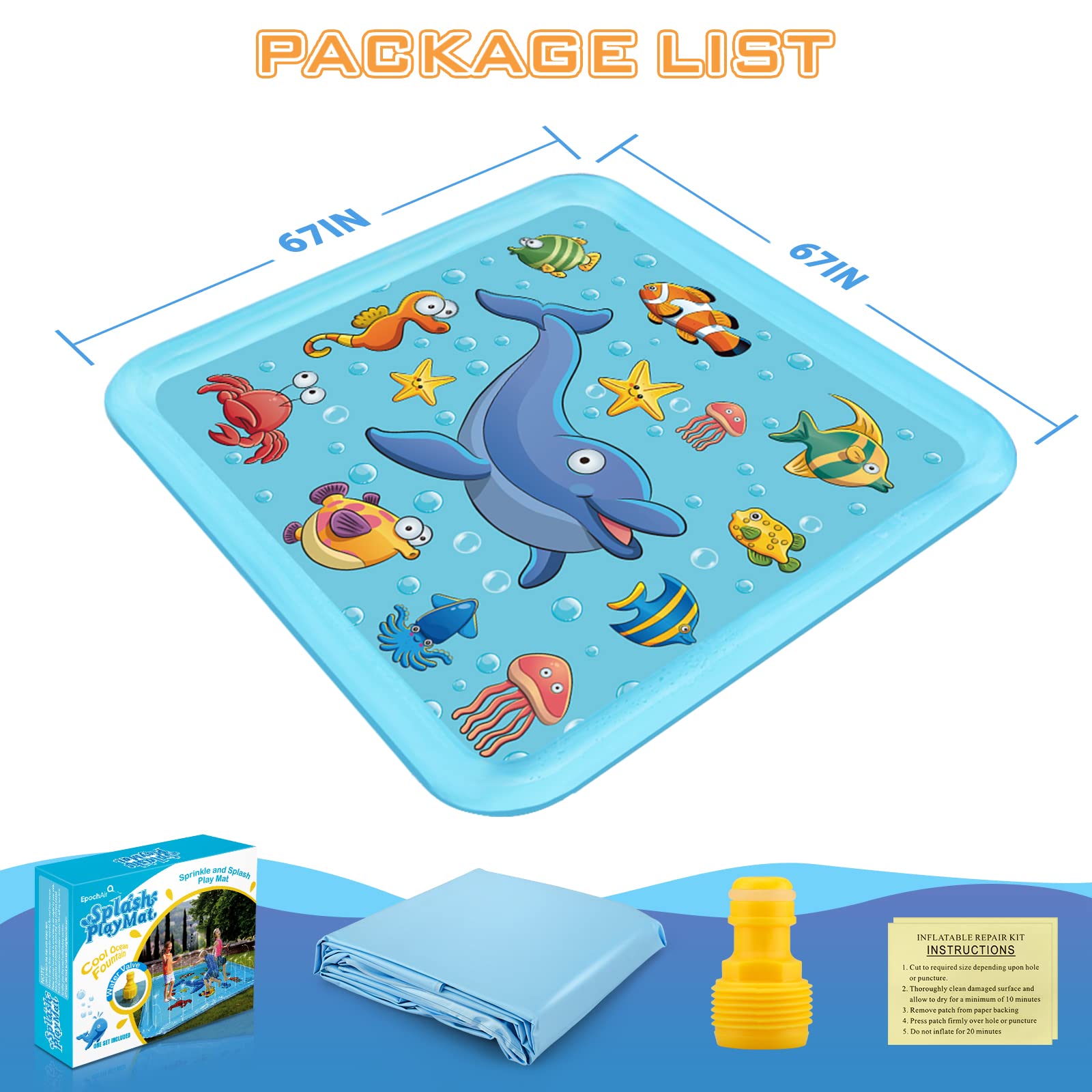Growsland Splash Pad safe PVC material certified for durability and safety.