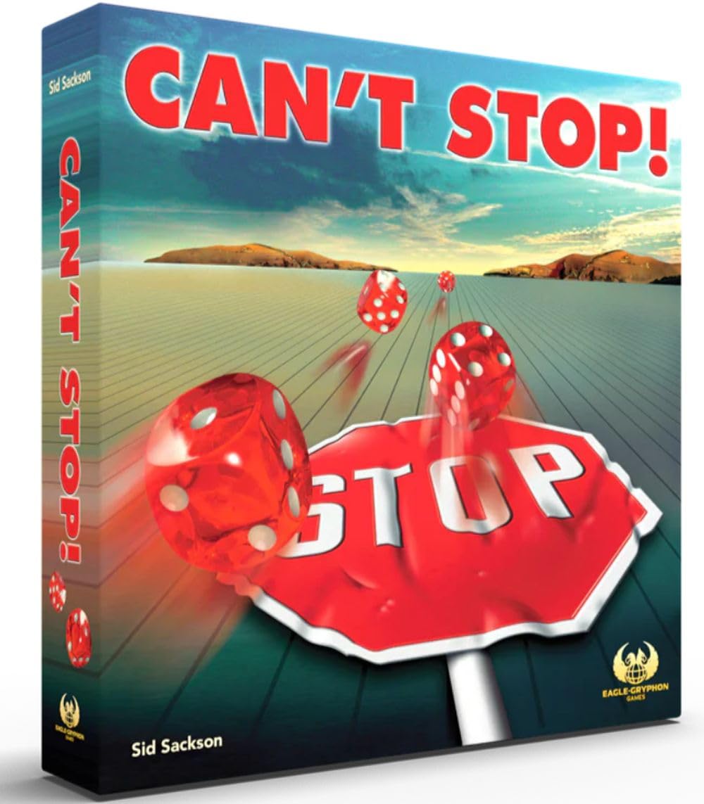 Gryphon Games Cant Stop box front for quick family game nights.