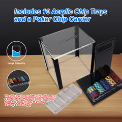 GSE 10-tray chip case holds up to 1,000 chips for tournaments