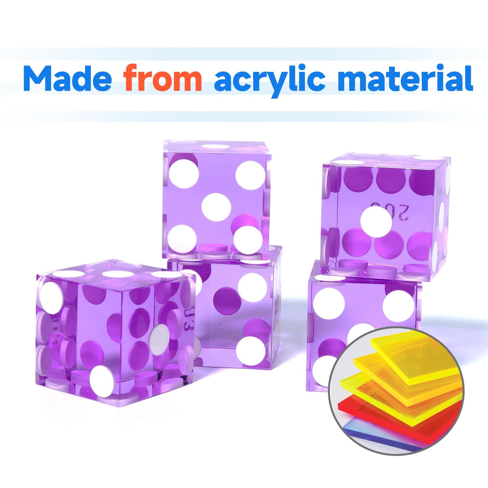 GSE razor-edge dice deliver crisp, random-feeling rolls for believable casino-style gameplay.