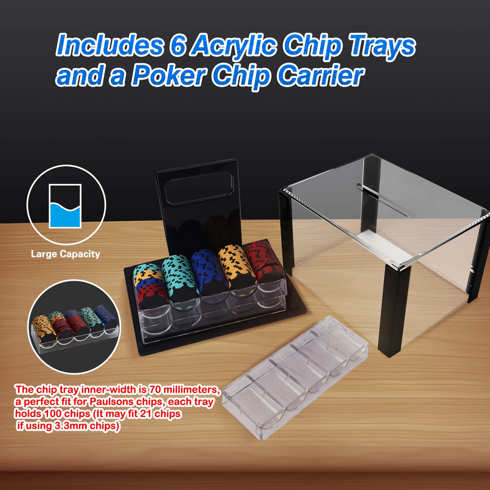 GSE case dimensions overview highlighting compact footprint and ample space for chip stacks.