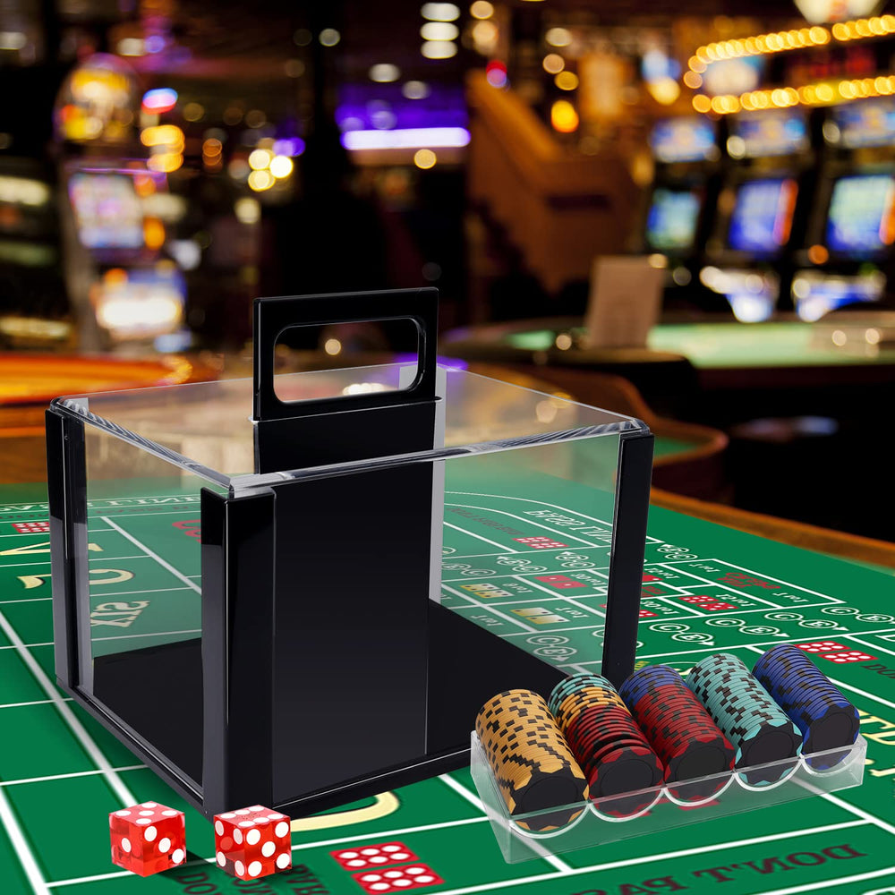 GSE case on display provides a clean, professional poker chips presentation.