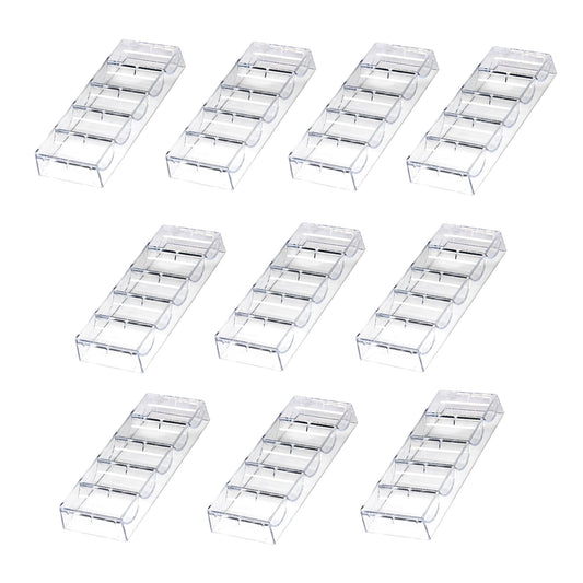 GSE acrylic poker chip tray with five rows for quick chip counting and organization.