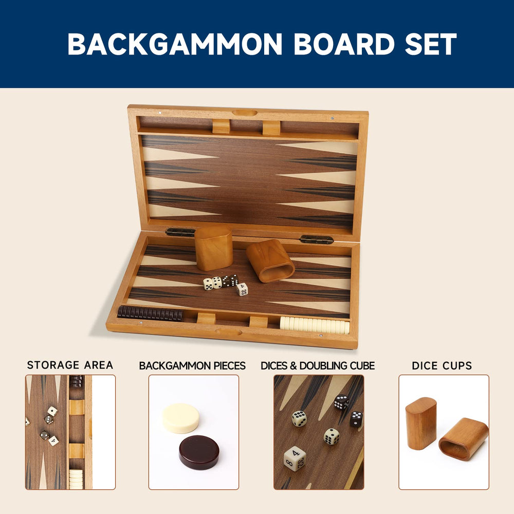 GSE backgammon board closed for compact storage and portability
