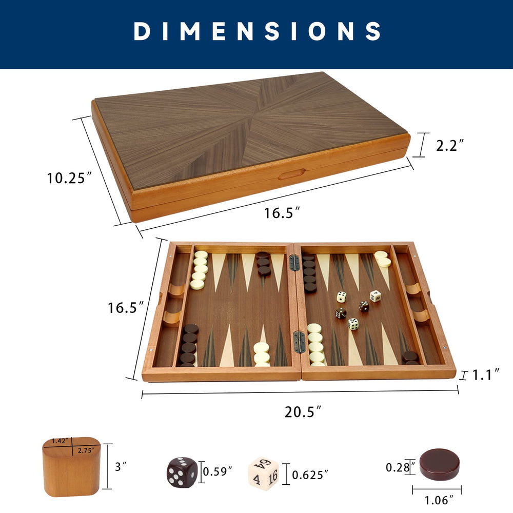 GSE doubling cube and dice included for game decisions