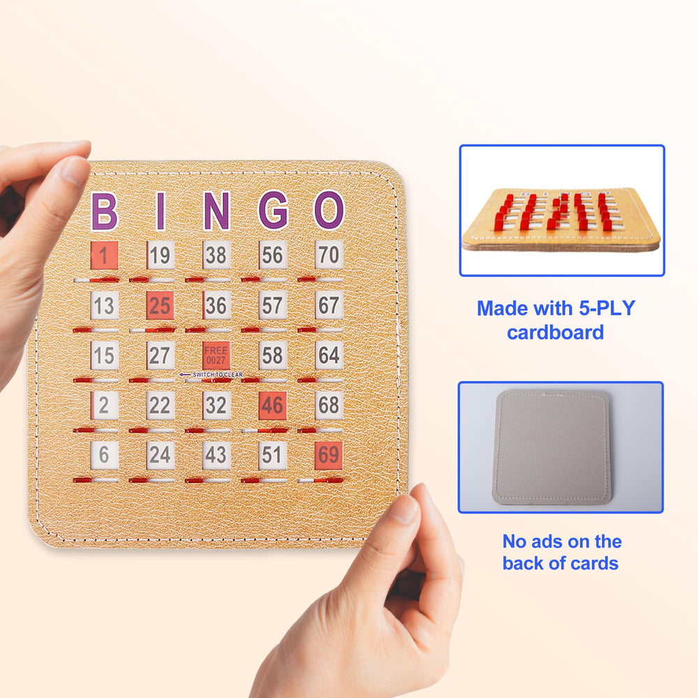 GSE 7x7 inch cards with bold numbers for easy reading.