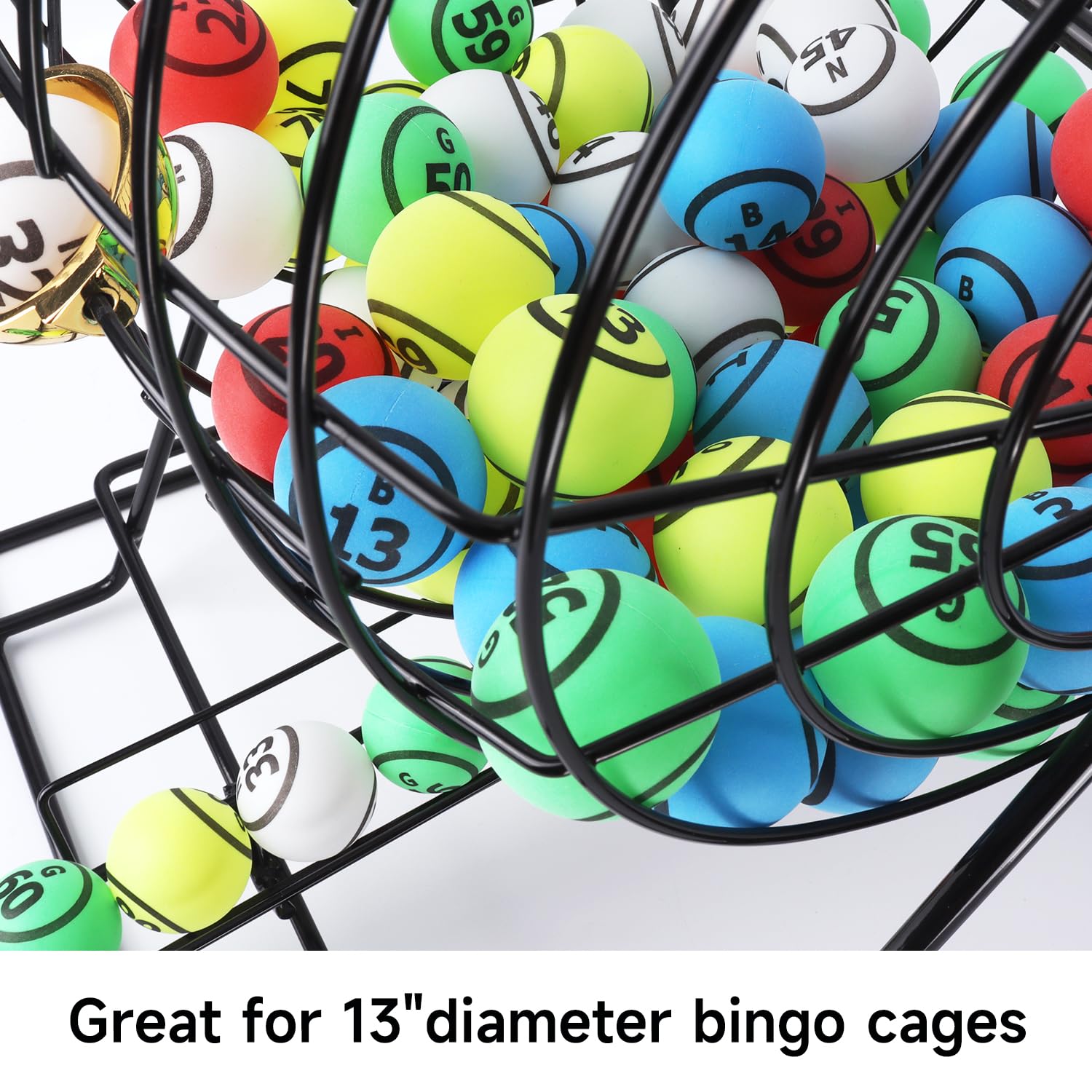 GSE bingo balls labeled B1-O75 for quick draws.