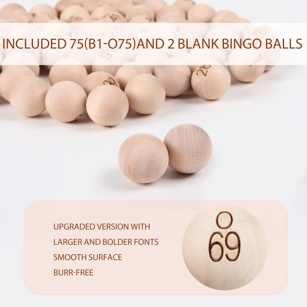 GSE bingo balls suitable for raffles, parties, and events