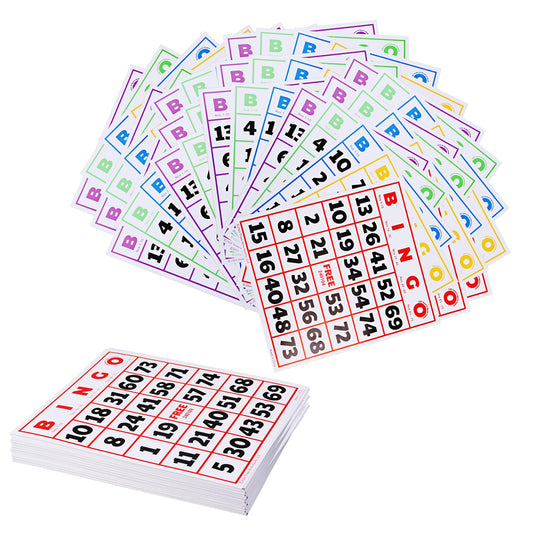 GSE bingo cards multicolor set for vibrant group play and quick readability