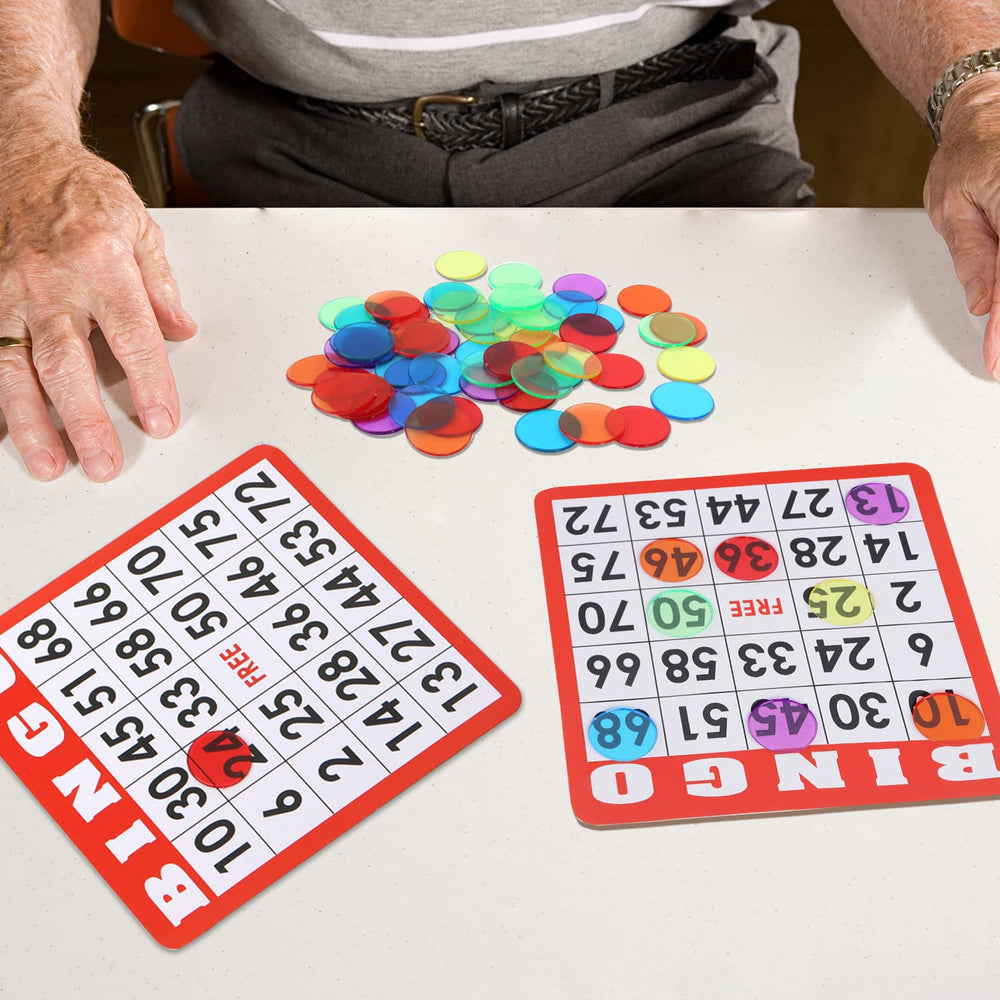GSE Bingo Chips held in hand aid precise marking.