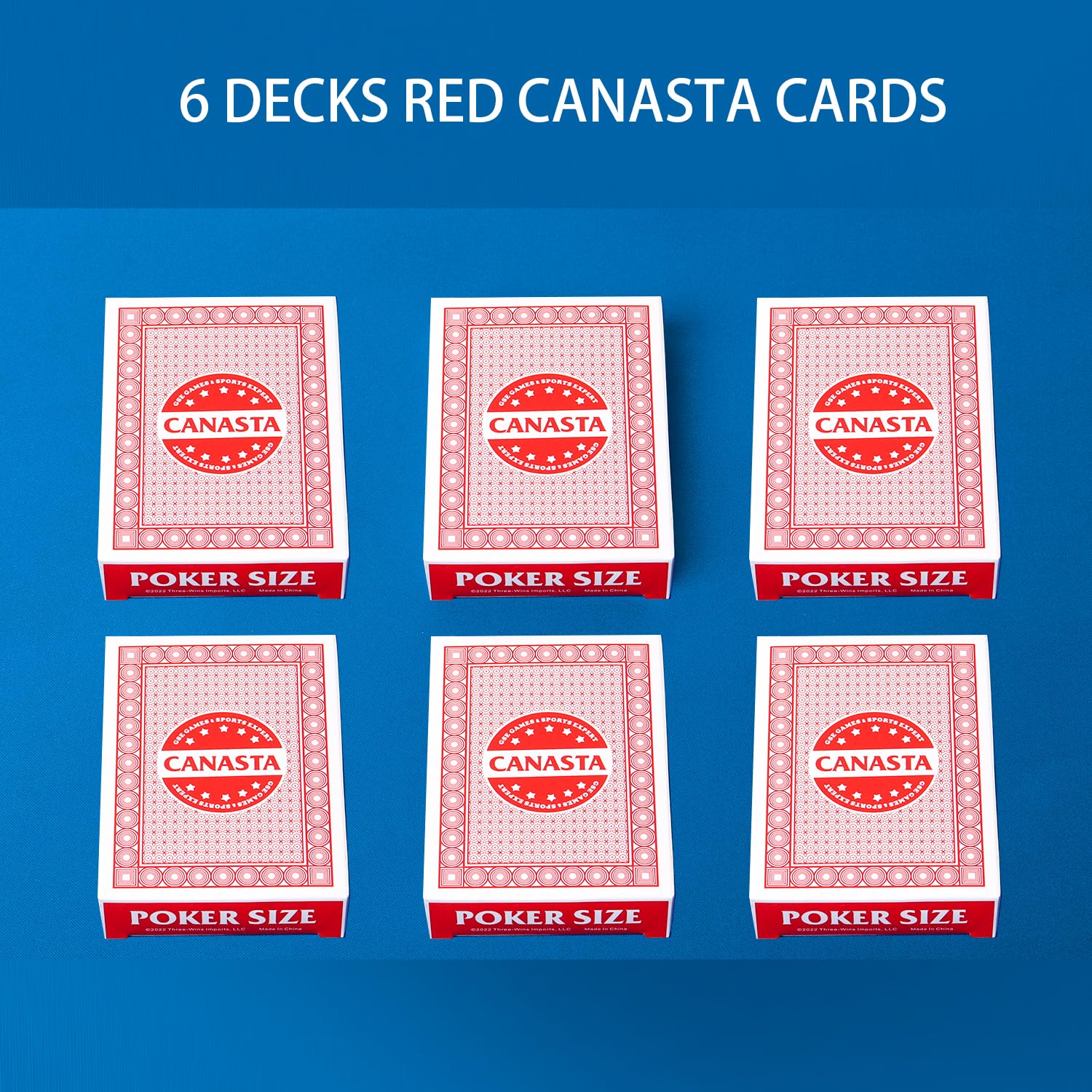 GSE Canasta classic poker size cards for comfortable handling