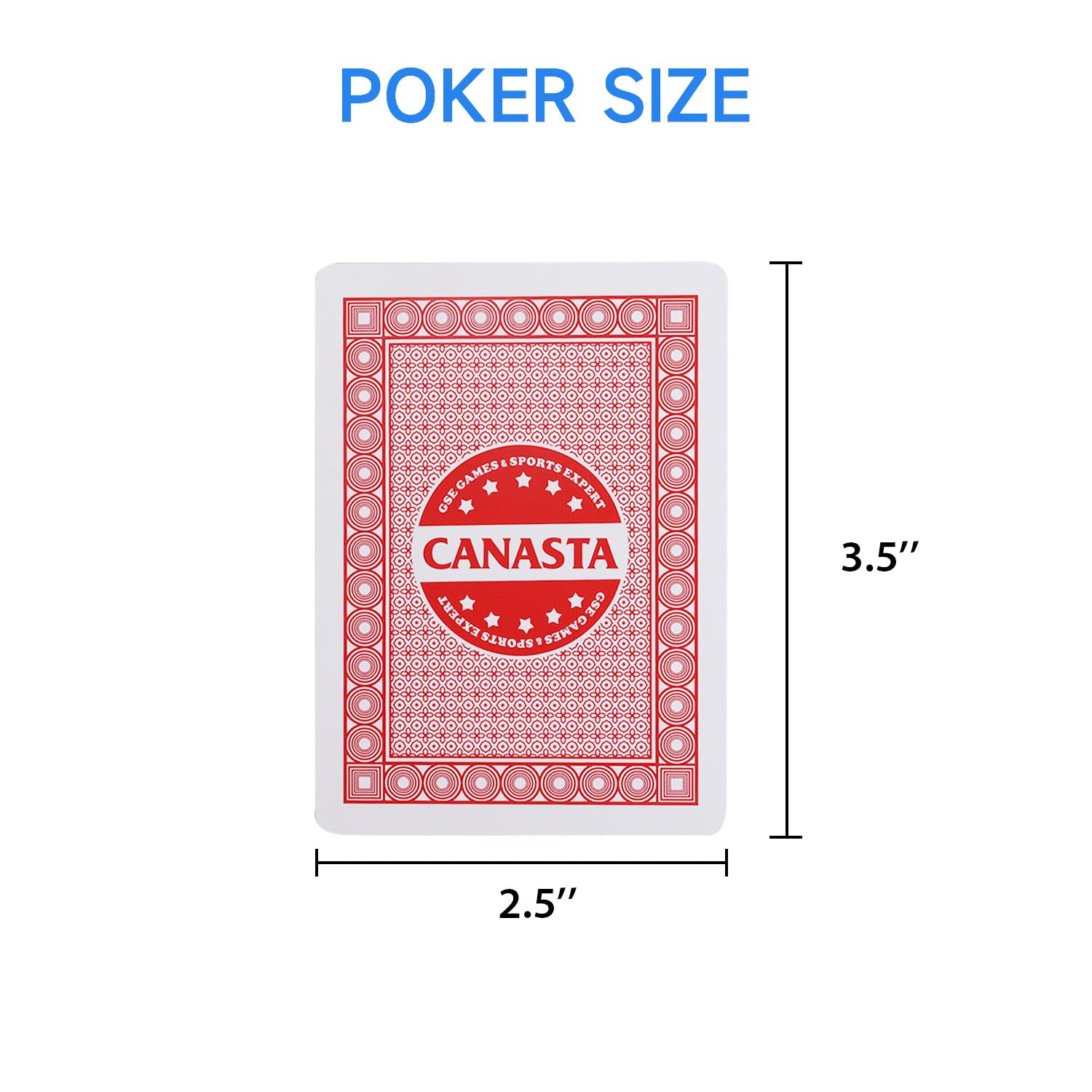 GSE Canasta includes Canasta and Hand & Foot rulebooks