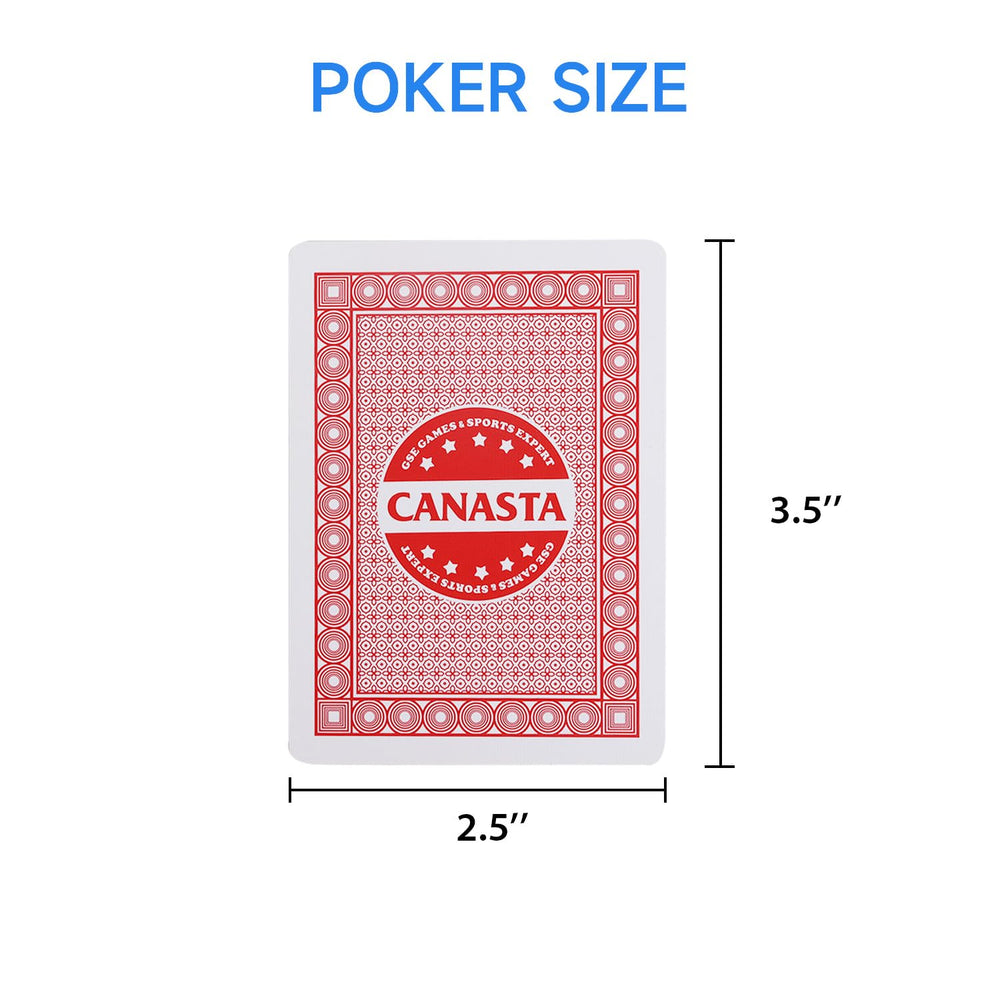 GSE Canasta includes Canasta and Hand & Foot rulebooks