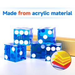 GSE dice with serialized numbers prevent tampering, boosting game integrity.