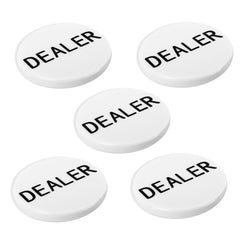 GSE dealer button set of five for casino poker with durable markers