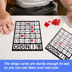 GSE bingo cards designed for marker use and reuse
