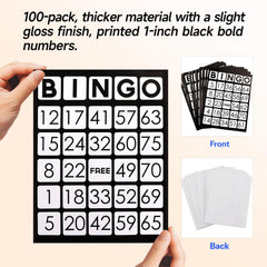 GSE jumbo bingo cards made with thick paper for durability