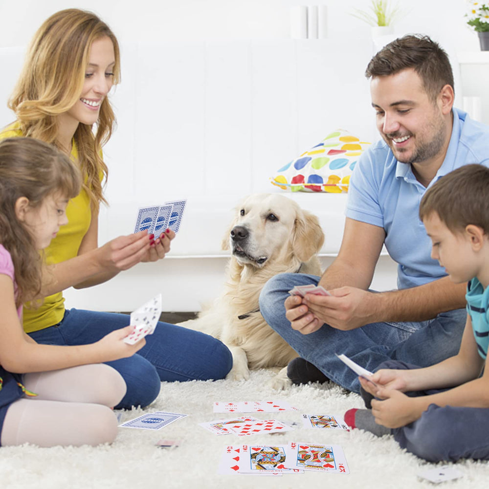 GSE poker-size cards with standard dimensions for easy handling
