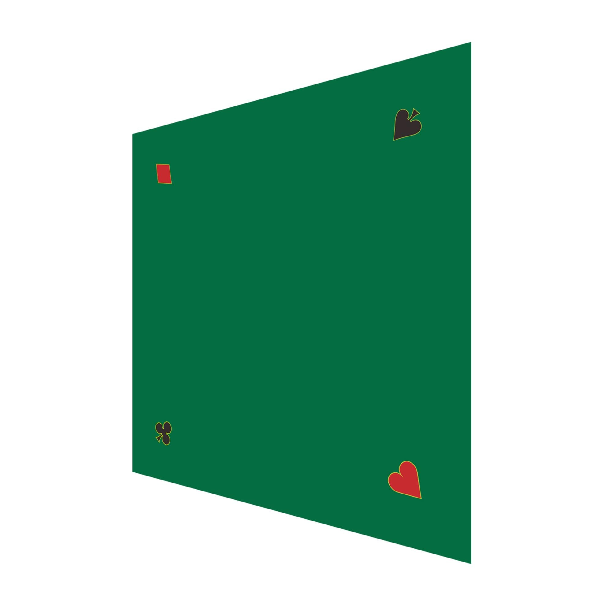 GSE poker tabletop felt with corner icons for casino-style home play.