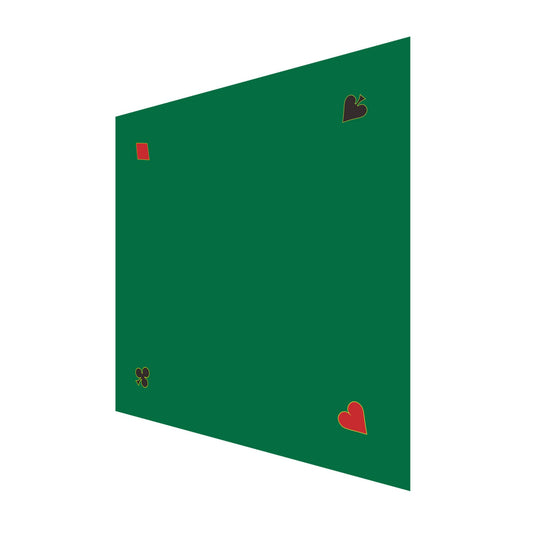 GSE poker tabletop felt with corner icons for casino-style home play.