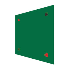 GSE poker tabletop felt with corner icons for casino-style home play.