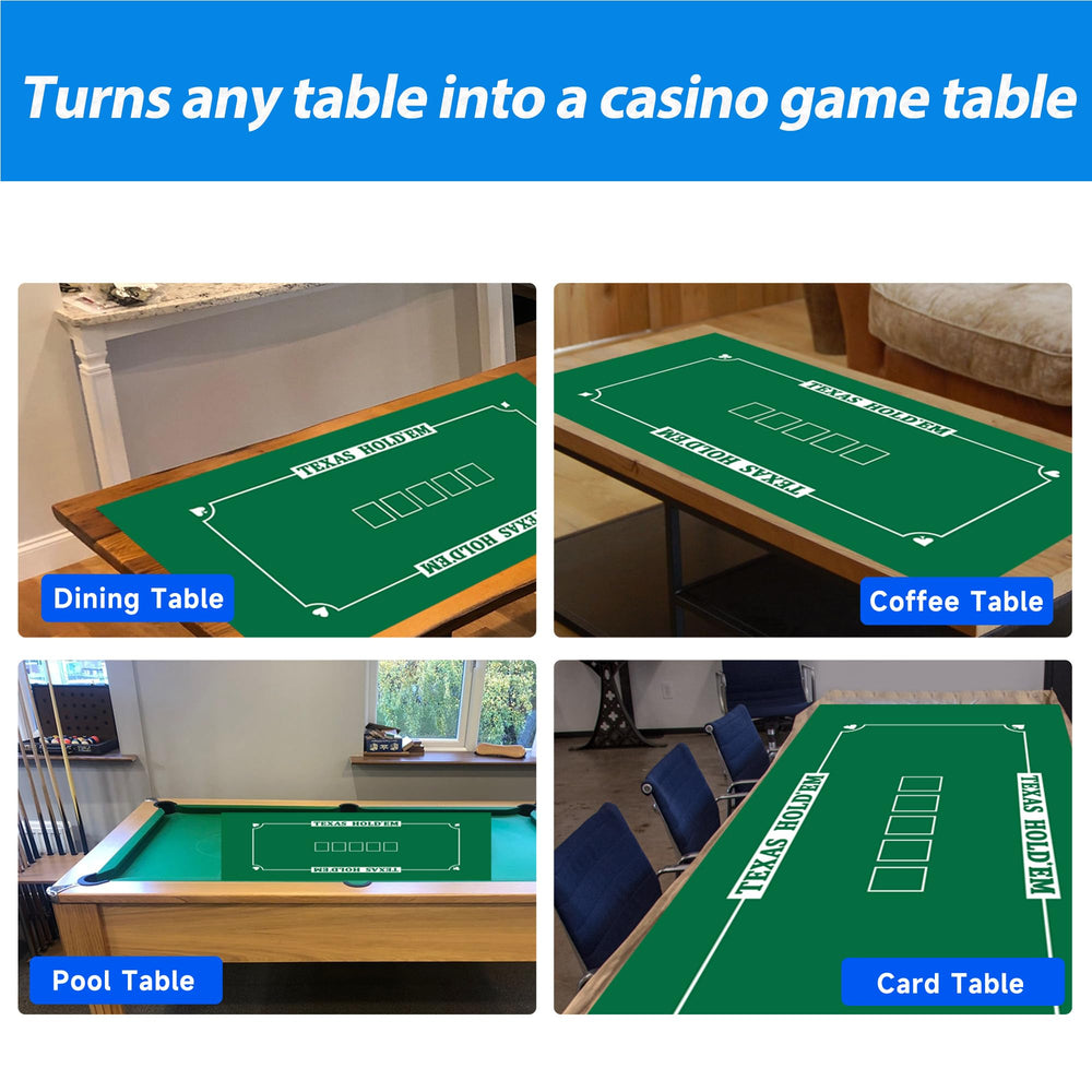 GSE portable roll-up poker mat for quick setup on any surface