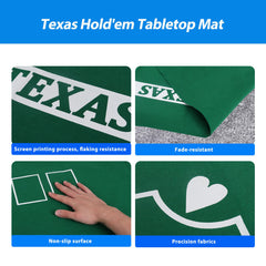 GSE tabletop mat 72x36 fits dining and coffee tables for casino-style play