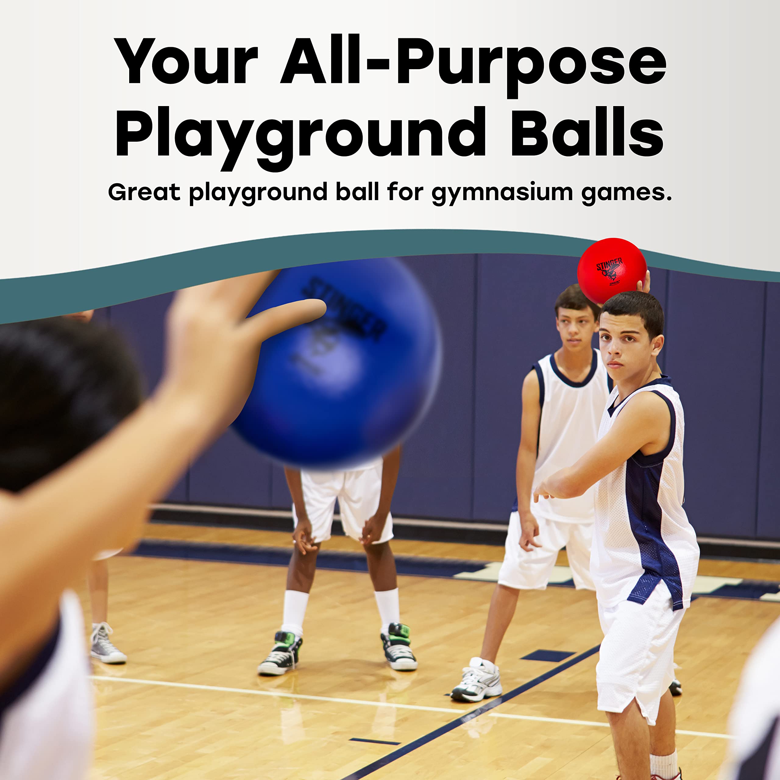 GSM Brands dodgeballs are suitable for indoor and outdoor play, gym to yard.