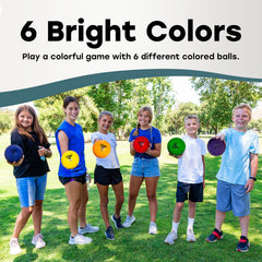 GSM Brands dodgeballs come in a six-pack with vibrant multi-color options.