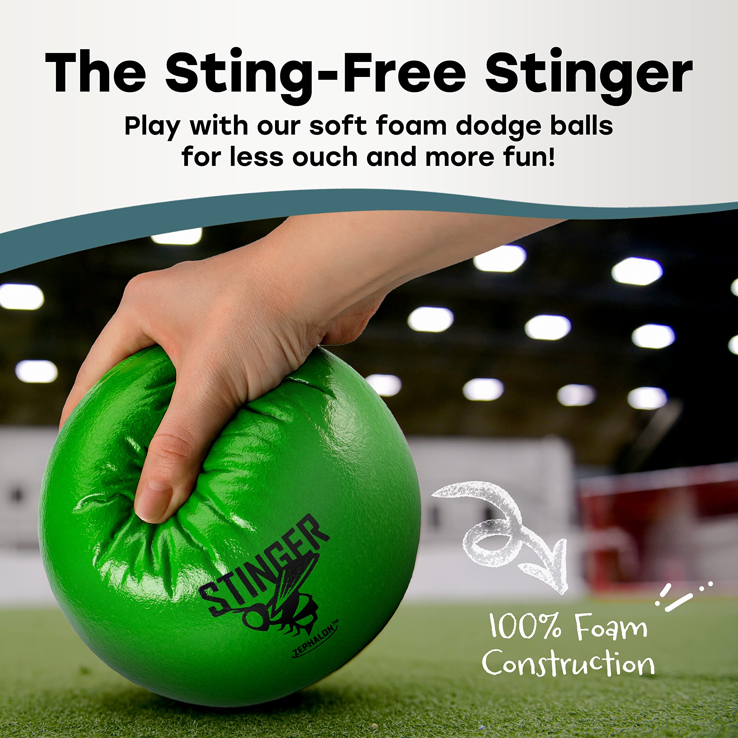 GSM Brands dodgeballs feature soft skin for friendly, bounce-friendly play.