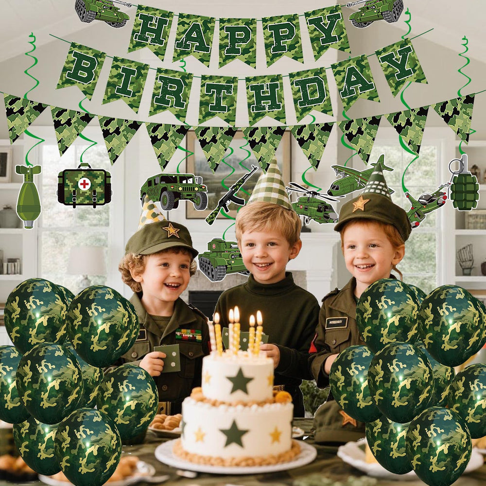 GSYUNZYKJ army balloons camo add festive color and durable party atmosphere.